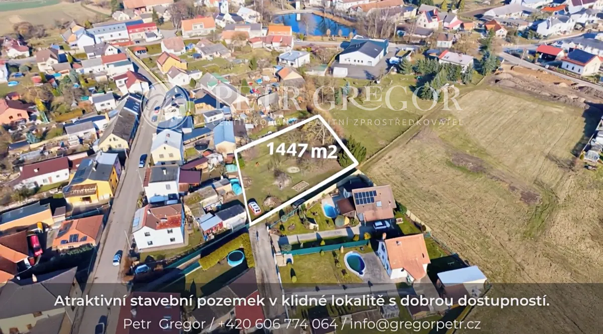 Prodej stavebního pozemku 1447 m²